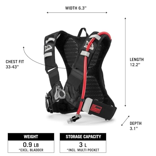 USWE MTB Hydro Hydration Pack with Hydration Bladder - Hydration Backpack for Cycling, Mountain Biking, E-MTB and Gravel Riding, Backpack with Water Bladder2