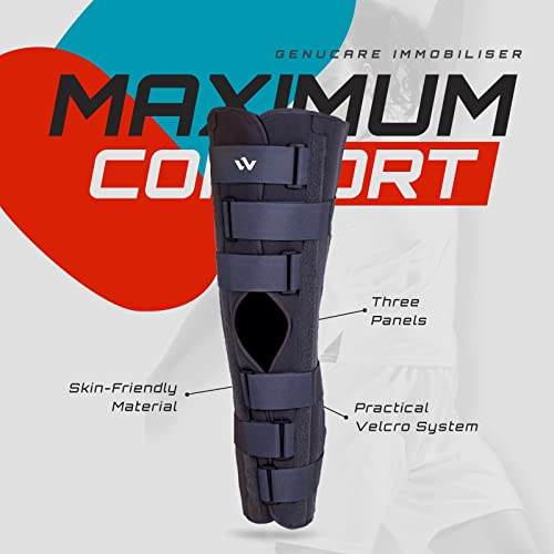 Wehr Genucare Knee Immobilizer – Professional Knee Brace For Post-Op Immobilization And Meniscus Injuries – Knee Support For Men And Women With Adjustable Hook And Loop Straps (Small) #TOP1