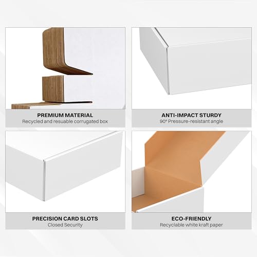 Image of BonKaso 3 Ply White Flap Corrugated Packaging Packaging Box Size: 10x7x3.5 inch, Pack of 20