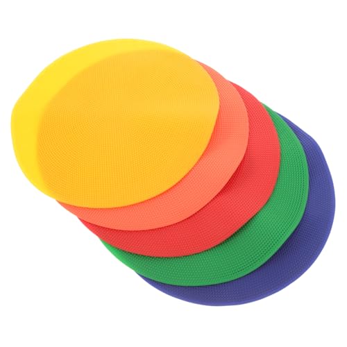 SUPVOX Soccer Training Discs Football Equipment 5pcs Training Marker Signs Bright Design Easy to Use