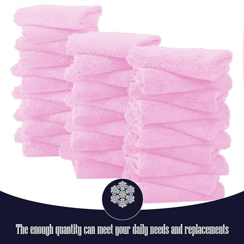 Image of 32 Pack Baby Washcloths - 10x10 Inch, Microfiber Baby Towel - Absorbent and Soft Baby Wash Clothes for Newborns, Infants and Toddlers - Quick Dry Baby Boys and Girls face Towel - Frozen Berry