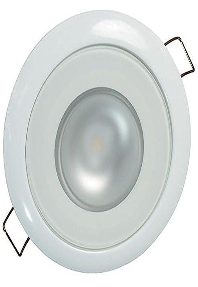 Lumitec Mirage White Bezel Exterior and Interior Flush Mount Down Light