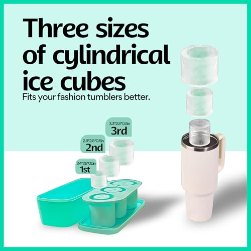 Molde de hielo redondo para vaso de 40oz, silicona miniatura 4