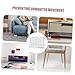 HOMSFOU 6Pcs Transparent Square Slip Furniture Pads Durable Carpet Protectors for Table Chairs Easy Tool Installation Non Slip Prevent Movement and Protect Floors