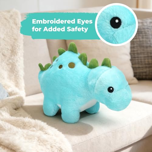 BenBen Dinosaur Stuffed Animal, 13” Dino Plush Toys, Cute Plushies Stuff for Kids, Stegosaurs, Baby Shower, Christmas, Birthday Gifts, Easter Decorations, Blue - image 3