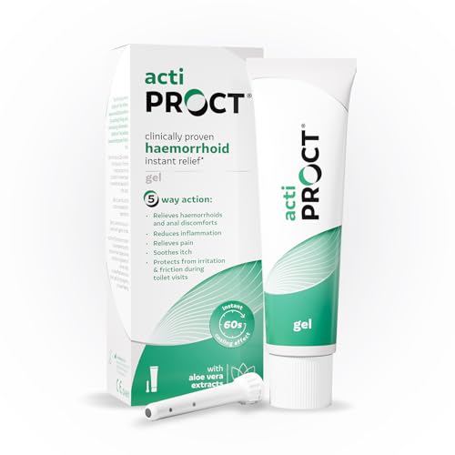 Actiproct Gel Refrescante con Aplicador – Alivio Inmediato para Hemorroides, Fisuras y Molestias Anales – Calma Picor, Dolor e Irritación – Aplicación Limpia y Precisa – 30g