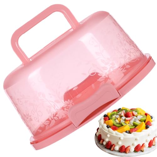 Porta Torta in Plastica Riutilizzabile con Manico