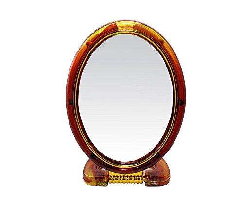 Oval Beauty Makeup Cosmetic Mirror & Double-Sided Normal and Magnifying Stand Mirror No- 430/5-image-40
