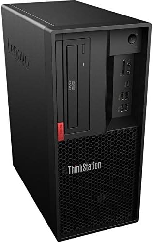 Lenovo ThinkStation P330 Tower Workstation 8GB 256GB SSD X6 3.2GHz, Black (Renewed)