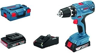 Bosch Professional 18V System Akku-Bohrschrauber GSR 18V-21 (max. Drehmoment: 55 Nm, inkl. 2x2,0 Ah Akku, Ladegerät GAL 18 V-20, in L-BOXX)