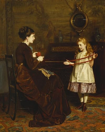 Impression sur toile George Goodwin Kilburne - Toile murale de salon haut de gamme
