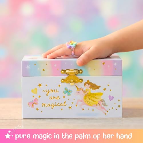 Image of Giggle & Honey Musical Princess Jewelry Box for Girls | Music Boxes for Little Girls | Toddler Jewelry Box for 4 Year Old Kids | Toys for Toddlers | Birthday Gifts for Kids 5, 6, 7, 8, 9 Years