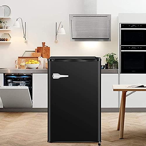 Kismile Compact Upright Freezer, Mini Freezer With Single Door And Removable Shelves, Freestanding Freezer For Apartment,Home,Office,Dormitory (Black, 2.3 Cu.ft) #TOP6