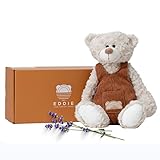 “Eddie” Weighted Microwavable Stuffed Animal – Weighted Stuffed Animals for Kids- 14 in Lavender Stuffed Animal Heating Pad - Heatable Stuffed Animals.
