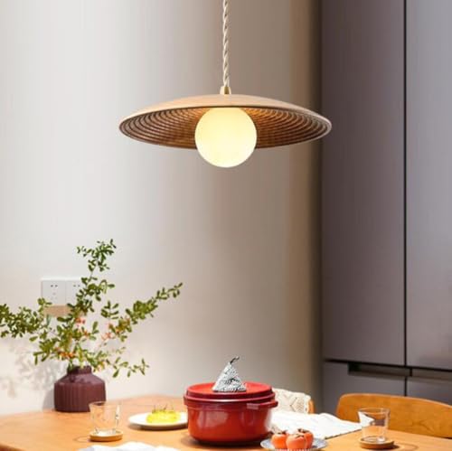 Lámpara Colgante Luz cálida 3000 K de madera nórdica para iluminar momentos felices en casa