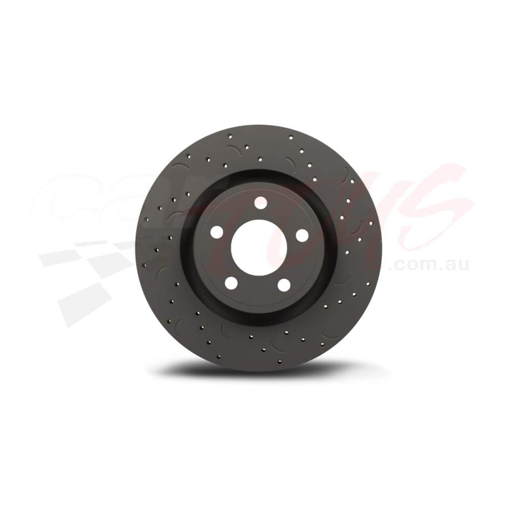 HawkPerformance Brakes Talon Cross-Drilled and Slotted Solid rotor, 10.67 in. diameter, 1.61 in. height
