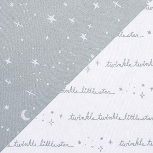 Image of Sammy & Lou Celestial 2-Pack Microfiber Fitted Crib Sheet Set, Fits Standard Crib Mattress 28 in x 52 in; Fully Elasticized,