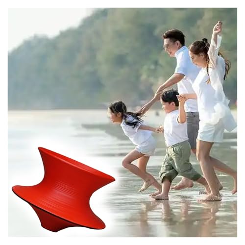 MZZKFC Silla Giratoria Gyro Silla Giratoria 360°, 6-8 Años Niños Sentido Equipo Deportivo Impermeable Antideslizante, Resistente FRP Gira Taburete para Patio De Recreo/Jardín De Infancia(Red)
