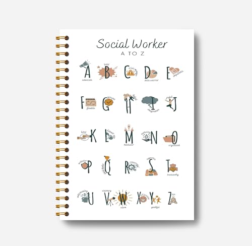 Carnet de notes de travail social à spirale pour assistant social et éducateur