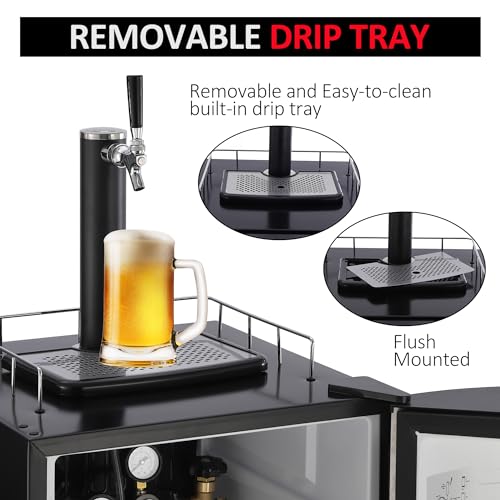 Tropow SB8UYWZWCOPPYEA1IRIPTG8Z2R Beer Kegerator, Single Tap Draft Beer Dispenser thumb #5