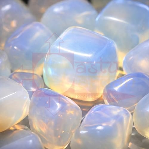 Image of Crystal Opalite Tumble Stone |50 gm Tumbled Gemstones | Reiki Healing Stones | Home Decor Pebbles | Aquarium Gravel | Garden & Table Decor