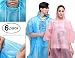 Rain Poncho for Adults - 4 Pack of PEVA Tear Resistant Thick Ponchos for Men or Women with Drawstring on Hood by Viper Gear - Disposable or Reusable Emergency Rain Gear