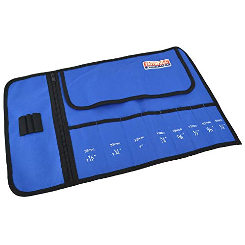 Faithfull FAICR8 8 Pocket Chisel Roll With Zip Up Compartment 1 Faithfull FAICR8 8 Pocket Chisel Roll With Zip Up Compartment