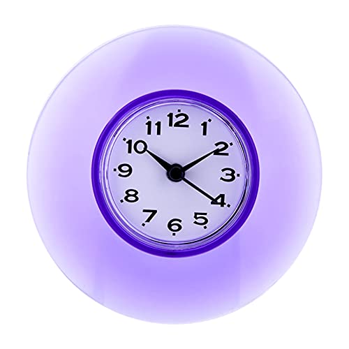 YUMILI Wall Clock, Mini Cute Mirror Suction Wall Clock Quartz Clock