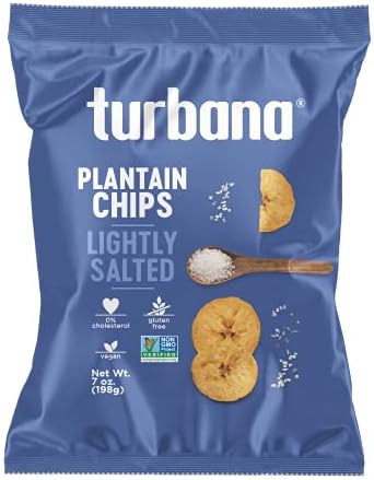 Turbana Plantain Chips Lightly Salted - Box of 5 x 7oz bags