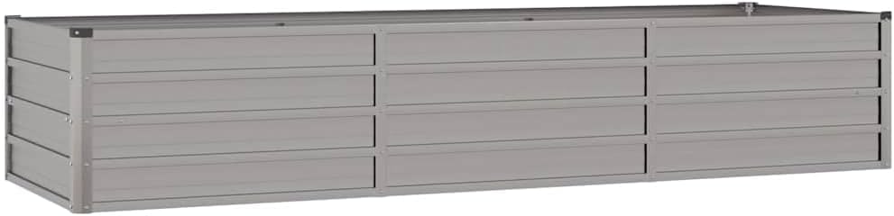 Garden Raised Bed, Rusty Corten Steel Large Durable Outdoor Planter Box, Rectangular Metal for Vegetables Flowers, 94.5x31.5x17.7 Inch