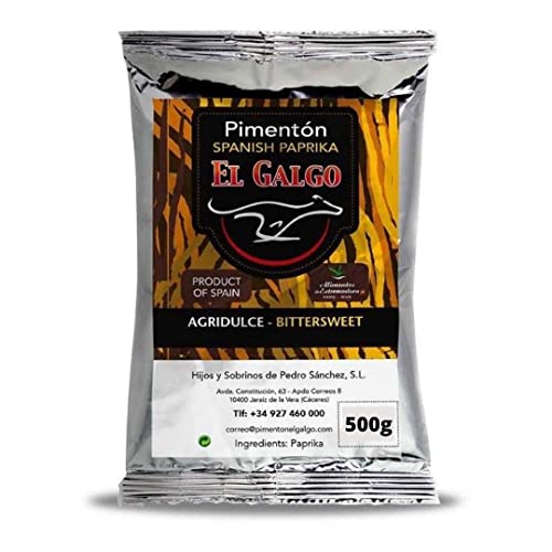Pimentón ahumado suave El Galgo Bolsa 500g Agridulce
