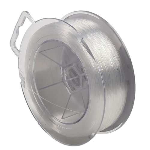 Helilyco Línea de pesca de fluorocarbono de 300 m, 0,3-0,5 mm, línea líder de fibra de carbono transparente, agua dulce y salada, carrete de 50 g
