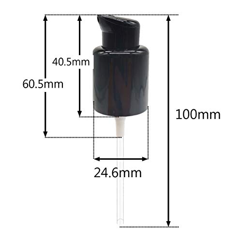 Tihood 10Pcs Replacement Foundation Pump Black Plastic Cosmetic Liquid Foundation Makeup Pump Replacement Tool #TOP1