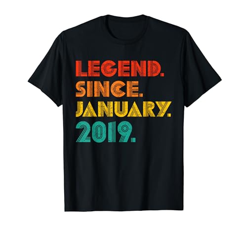 Legend Since January 2019 Men Women January 2019 Vintage T-Shirt