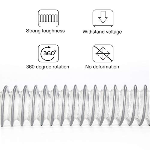 iVict Flexible Extension Hose Compatible with Dyson V11 V10 V8 V7 Cordless Stick Vacuum Cleaner Accessory and Vacuum Attachment Accessories(20 to 63 Inches)