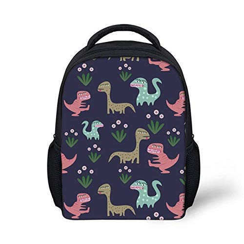 Mochila Escolar PXNH para niñas niño niños Dinosaurio impresión pequeños