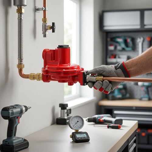 Régulateur de gaz naturel Eujgoov 1/2 NPT pour brûleur industriel de chauffage - 3