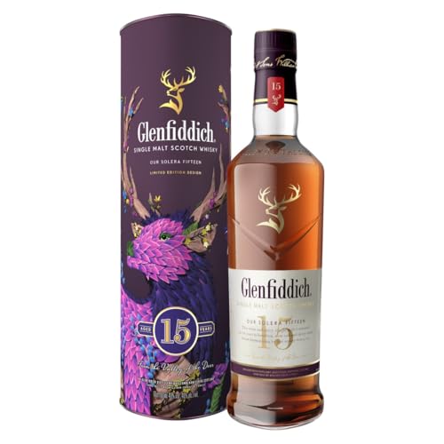 Glenfiddich 15 Jahre Single Malt Scotch Whisky, 70cl - in der Limited Design Edition