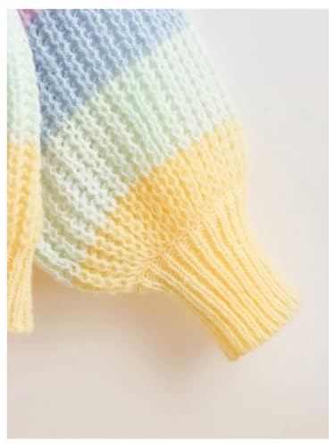 GORGLITTER Girl's Button Down Colorful Cardigan Open Front Knit Cute Long Sleeve Sweater Fall Fashion Trendy 20254