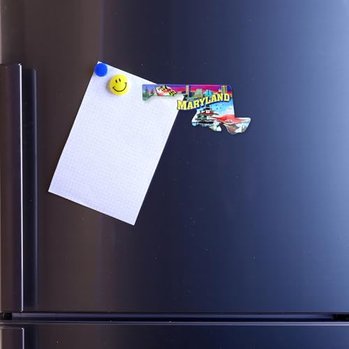 Imán acrílico para refrigerador Maryland 5 x 2.25 pulgadas miniatura 5