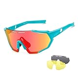 【Gafas de Sol Deportivas Multiusos】Ligeras, pesa solo 30 g. De moda y elegante, ideal para ciclismo, motociclismo, conducción, golf, correr, pescar, carreras, esquí, escalada, senderismo, equitación, viajes, senderismo o cualquier otra actividad al aire libre. Estas gafas deportivas polarizadas de tamaño universal se adaptan a la mayoría de las personas.