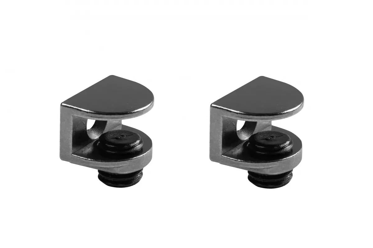 Gtv Black 2 X Glass Shelf Support Bracket For Panels 4-8Mm Pp-Gl-A48-20 By