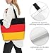 TKDYVAI Germany Grocery Bag German Flag Sling Bags Germans Tote Handbag