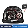 SUNTTELF Sacoche de vélo pliable pour vélo de 14 à 20 pouces - Sac de transport pour vélo Brompton - Sac de transport pour voiture, train, Air Travel, Noir , 20 Zoll, valise #2