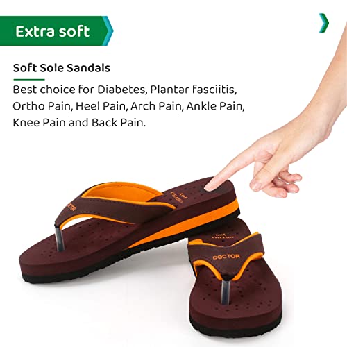 Image of ORTHO JOY Doctor Orthopedic Soft Slippers For Ladies Daily Use /mcr chappals for women /ortho slippers women