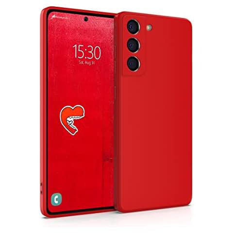 MyGadget Funda para Samsung Galaxy S22 en Silicona TPU Rojo Cover