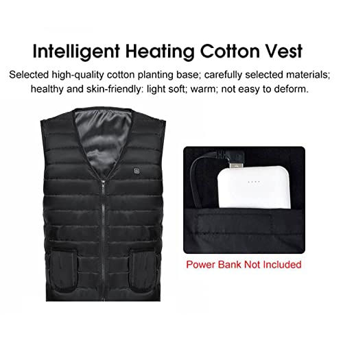 Image of Worldcare Heated Vest Warm Body Electric USB Men Women Heating Coat Waistcoat M As Per Description Clothing, Shoes & Accessories | Mens Clothing | Coats & Short Length Jackets, Black