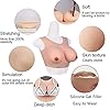 Poitrine Crossdressing Mammaires Transgenres Crossdress Rempli Coton I Cup Réalistes rehausseur artificiels Mastectomie Soutien Gorge Prothèses Masturbations Mammaires, Ivoire #2