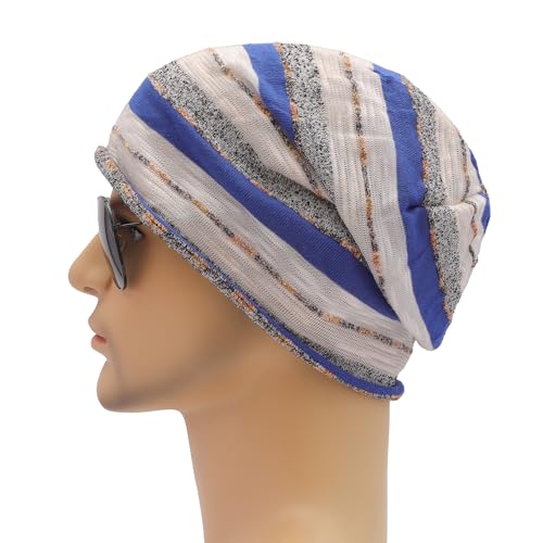 Image of ZLYC Cotton Thin Slouchy Beanie Hat for Men Women Fashion Soft Stretch Knit Skull Cap