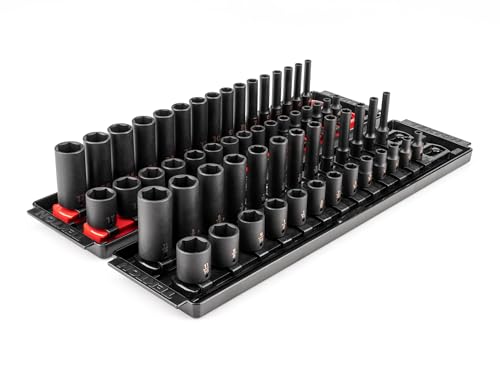 Image of TEKTON 1 /4 Inch Impact Socket Set, 58-Piece | SID90202
